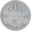 50 öre 1930 Gustaf V - Avers
