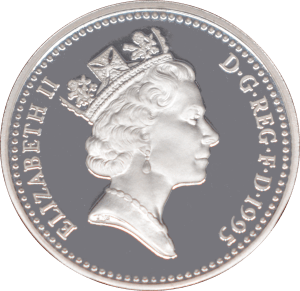 1 livre 1995 Elizabeth II - Le dragon d'argent - Avers