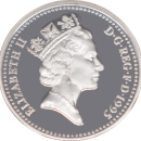 1 livre 1995 Elizabeth II - Le dragon d'argent - Avers