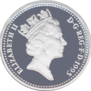 1 livre Elizabeth II 1995 - Obverse