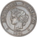 5 centimes Cérès 1871 A - Obverse