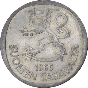 Obverse 1 mark 1966