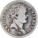 Demi franc Napoléon Empereur 1808 D - Obverse