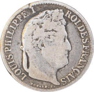½ franc Louis Philippe 1832 BB - Avers