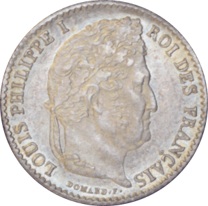¼ franc Louis-Philippe 1831 A - Avers