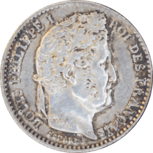 Avers 25 centimes Louis-Philippe 1845 B