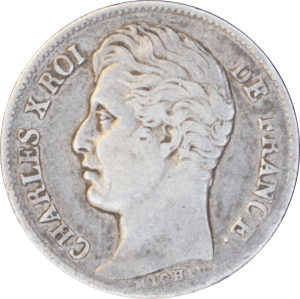½ franc Charles X 1828 A - Avers