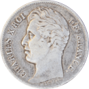 ½ franc Charles X 1828 A - Obverse