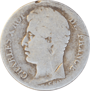 ½ franc Charles X 1828 W - Avers