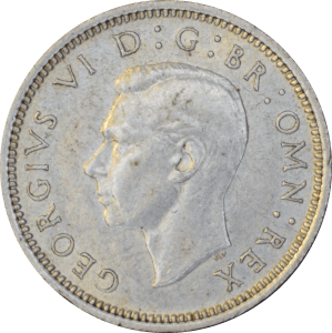 Avers 6 pence George VI 1937