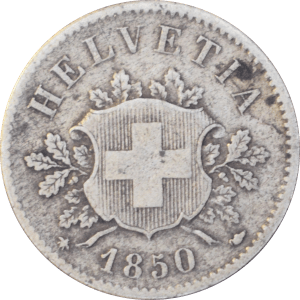 Avers 10 centimes Écusson 1850 BB