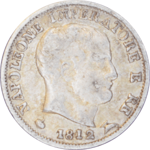 Avers 5 soldi Napoléon I 1812 M
