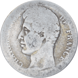 Avers ½ franc Charles X 1828 BB