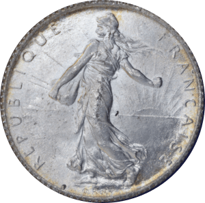 Avers 1 franc Semeuse 1912