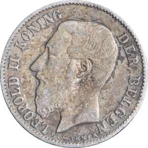 Avers 50 centimes Léopold II 1899