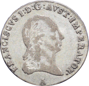Avers 3 kreuzer François Ier 1815