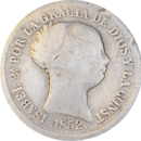 2 reales Isabelle II 1852 Séville - Avers