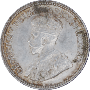 Avers 5 cents Georges V 1920