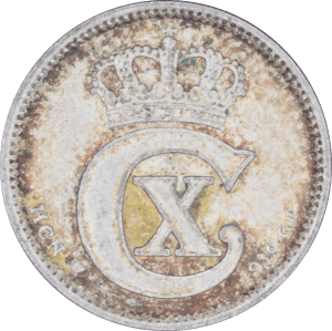 Obverse 10 øre Christian X 1919