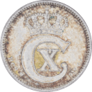 10 øre Christian X 1919 - Obverse