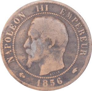Avers 10 centimes Napoléon III 1856 A