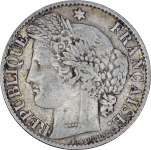 Avers 50 centimes Cérès 1873 A