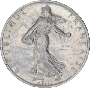 Avers 2 francs Semeuse 1899