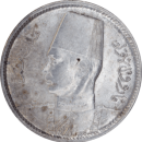 2 piastres Farouk 1361 (1942) - Avers