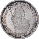 ½ franc Helvetia debout 1953 - Avers