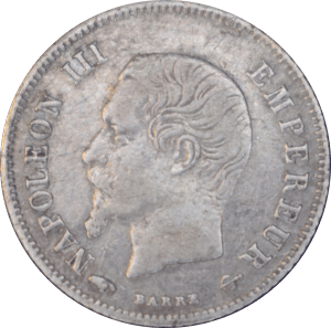 Avers 20 centimes Napoléon III 1859 A