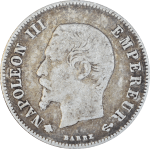 Avers 20 centimes Napoléon III 1860 BB