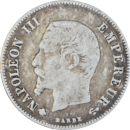 20 centimes Napoléon III 1860 BB - Avers