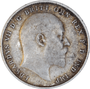 Avers 3 Pence Edward VII 1907