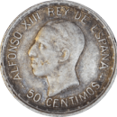 50 centimos Alphonse XIII 1926 - Avers