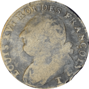 Avers 12 debiers Louis XVI 1792 T