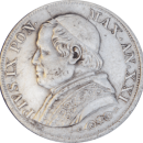 1 lira Pius IX 1866 R - Avers