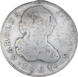 1 real Charles III 1781 M - Avers
