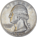 ¼ dollar "Washington Quarter" 1939 - Avers