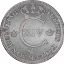¼ skilling Charles XIV 1821 - Avers