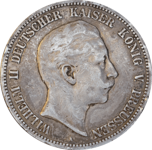 5 Mark Wilhelm II 1895 A - Avers