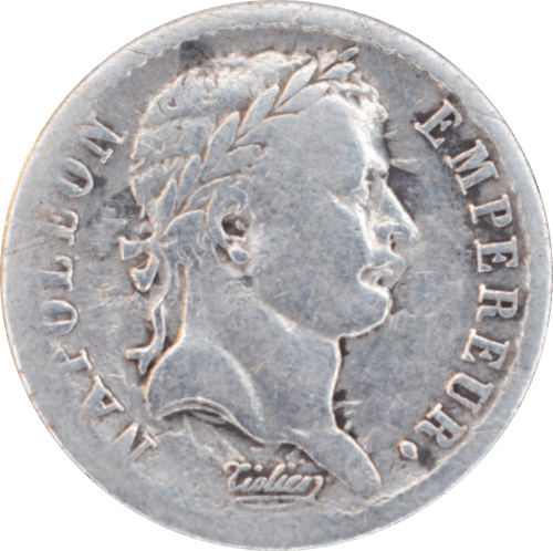 Demi franc Napoléon Empereur 1808 B - Avers