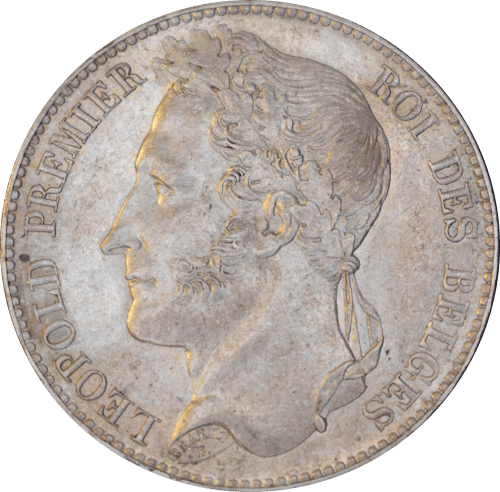 5 francs Léopold Ier 1848 - Avers