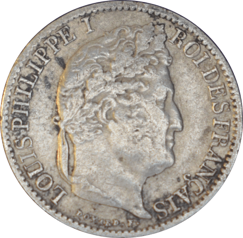 ½ franc Louis Philippe 1840 B - Avers
