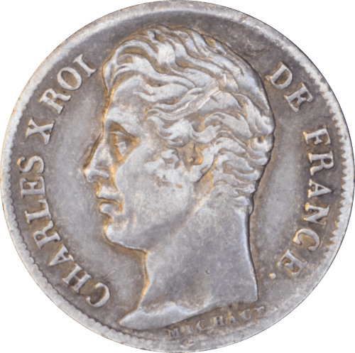 ½ franc Charles X 1829 BB - Avers