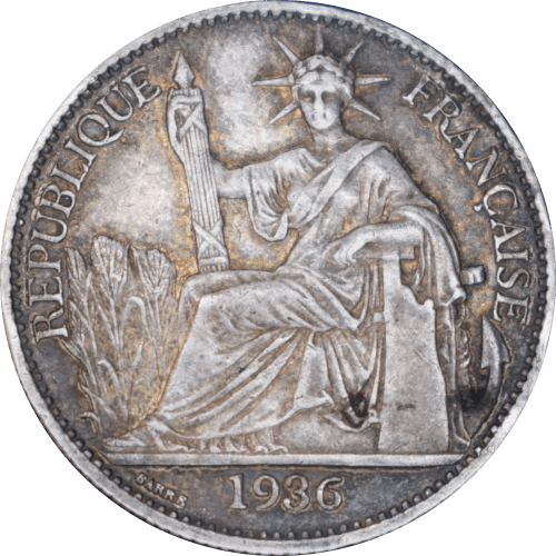 Avers 50 cents Indochine française 1936