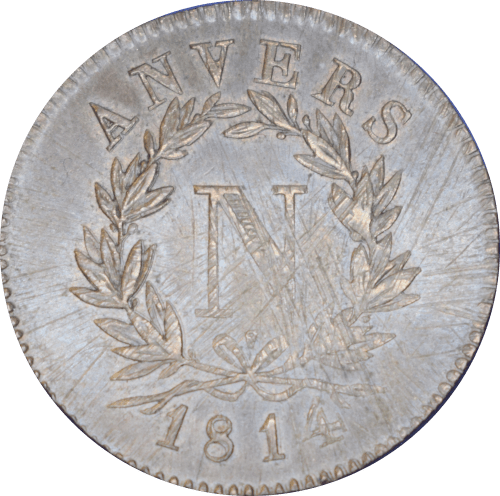 5 centimes Napoléon 1814 Siège d'Anvers - Avers