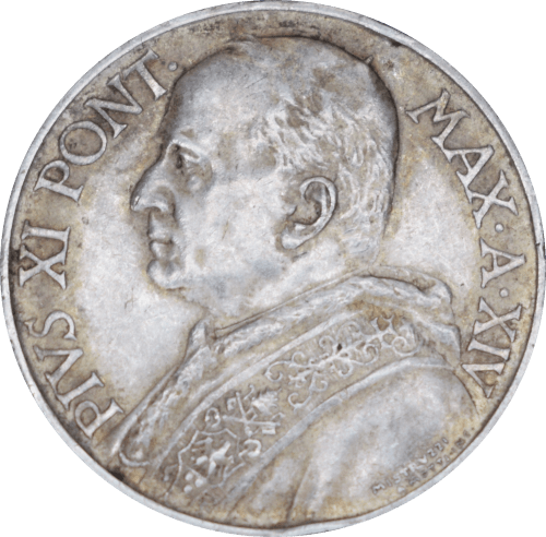 10 lires Pie XI 1935 - Avers