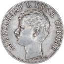 2 dinars Alexandre Ier 1897 - Avers