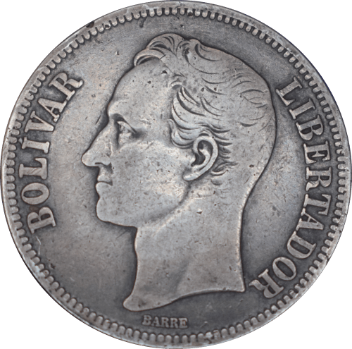 5 Bolivars 1924 - Avers