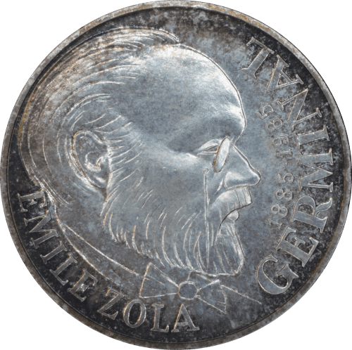 100 francs Emile Zola 1985 - Avers